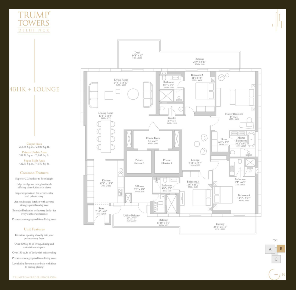 Trump Tower 2 Floor Plan