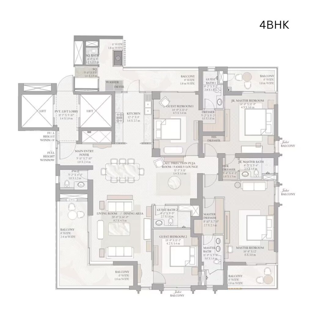 Floor Plan of Tarc Ishva 63A