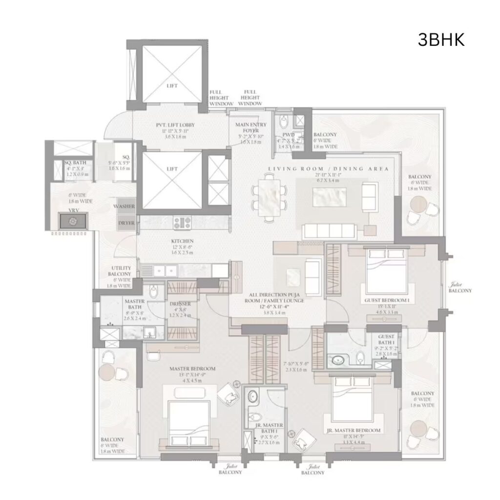 Floor Plan of Tarc Ishva 63A