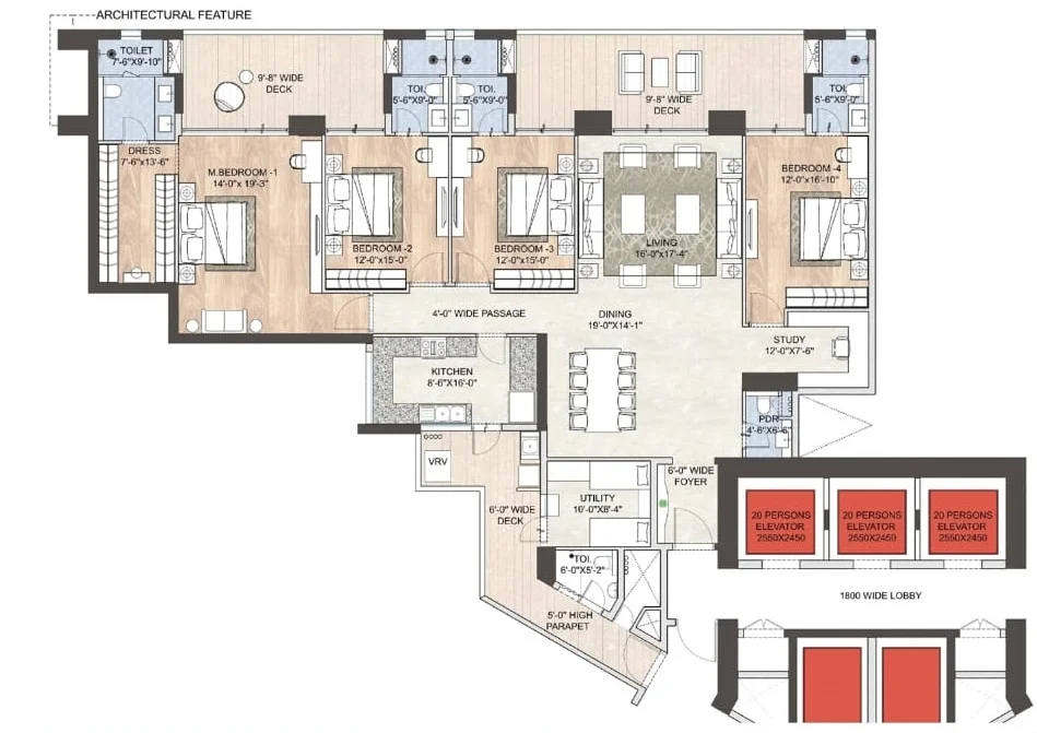 DLF The Arbour Floor Plan