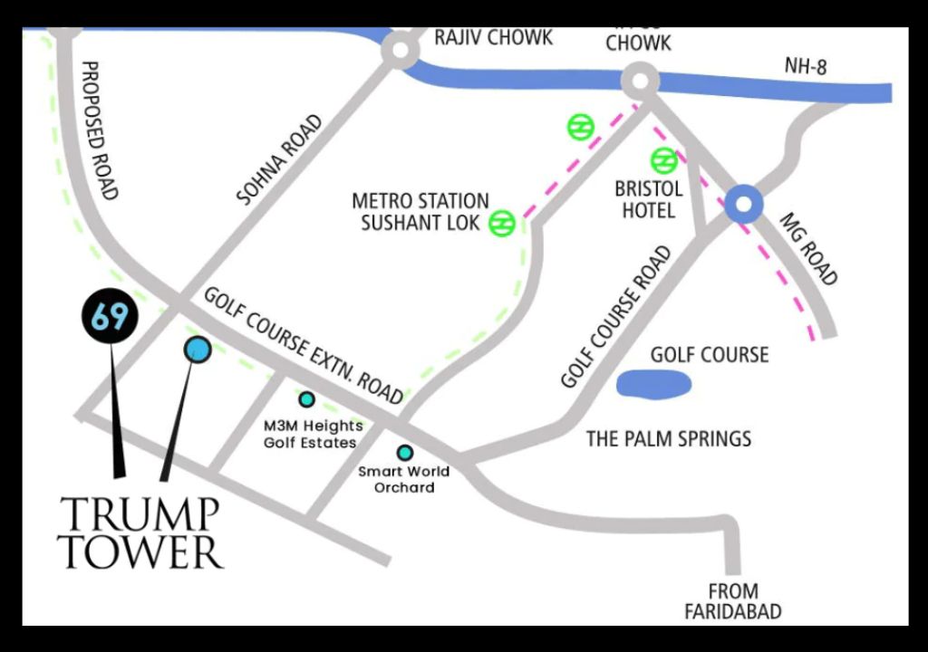 Trump tower 2 location map