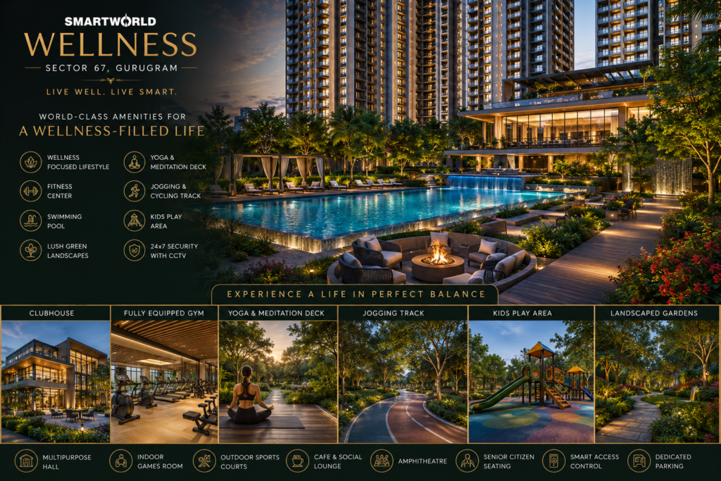 Smartworld Wellness Sector 67 Amenities