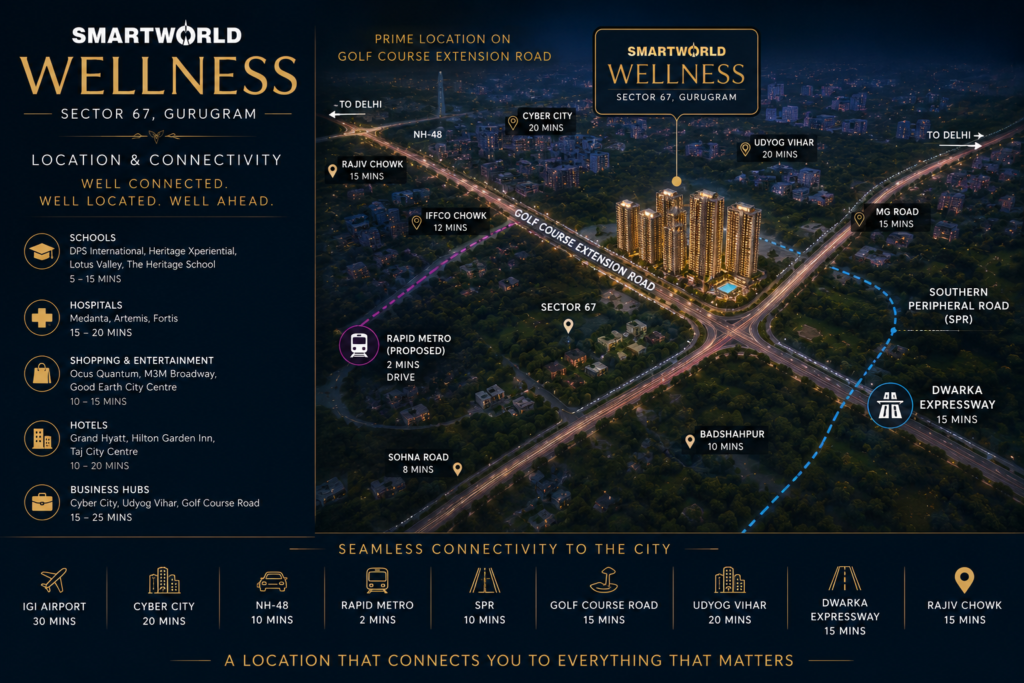 Smartworld Wellness Sector 67 Location